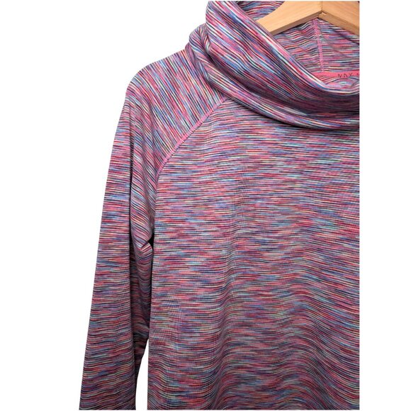 Marc New York Performance Cowl Neck Pullover Women’s Medium Multicolor Stripe - Picture 3 of 10